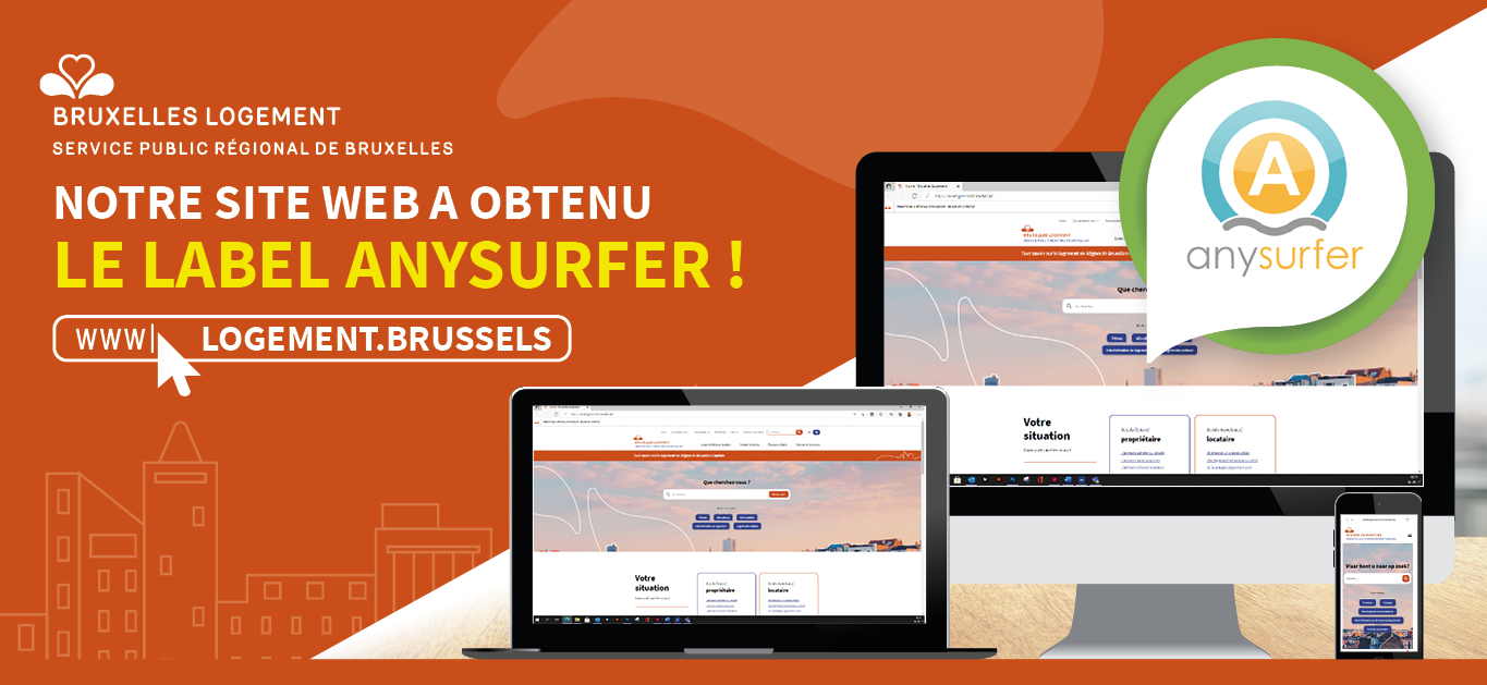 Notre site internet obtient le label AnySurfer !